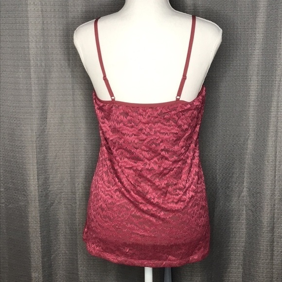 MODERN MOVEMENT MEDIUM WINE COLORED CAMISOLE - Picture 4 of 5